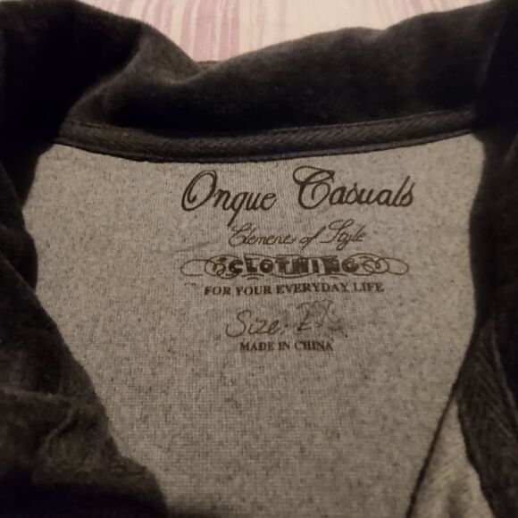 Onque  Casuals velour Jacket Size 2X (0028) - Picture 2 of 2